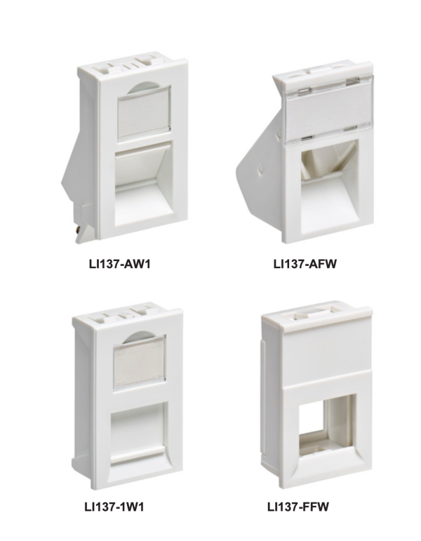 Leviton - 38 mm x 25 mm LJ6C-Style Inserts