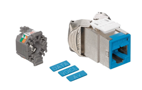 Leviton - ATLAS-X1 Cat 6 Component-Rated Shielded QUICKPORT™ Jack